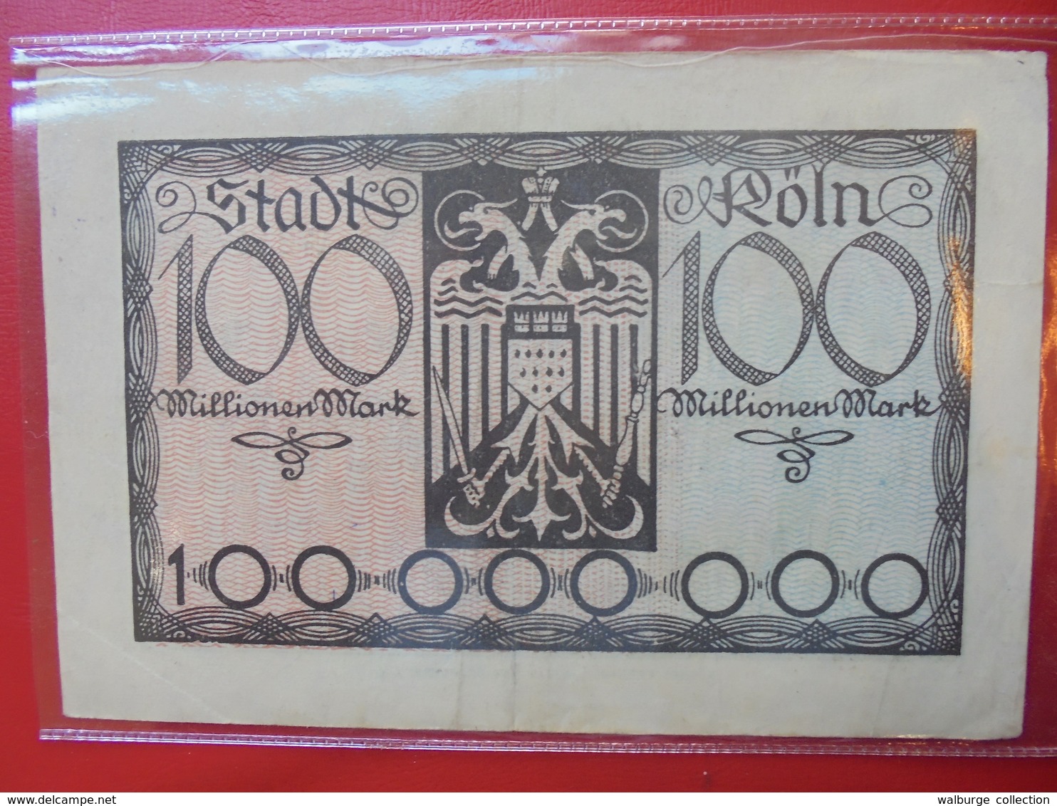 KÖLN 100 MILLIONEN 1923 CIRCULER - Collections