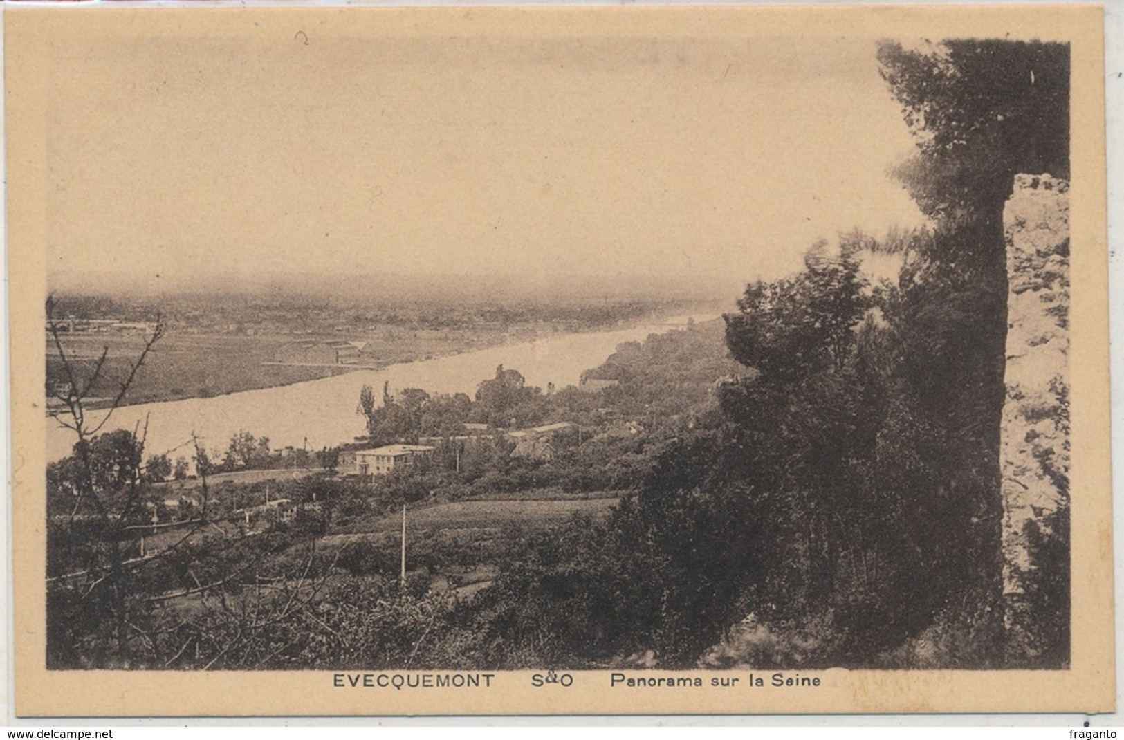 Cpa Dép-78 Yvelines Evecquemont Panorama Sur La Seine - Autres & Non Classés