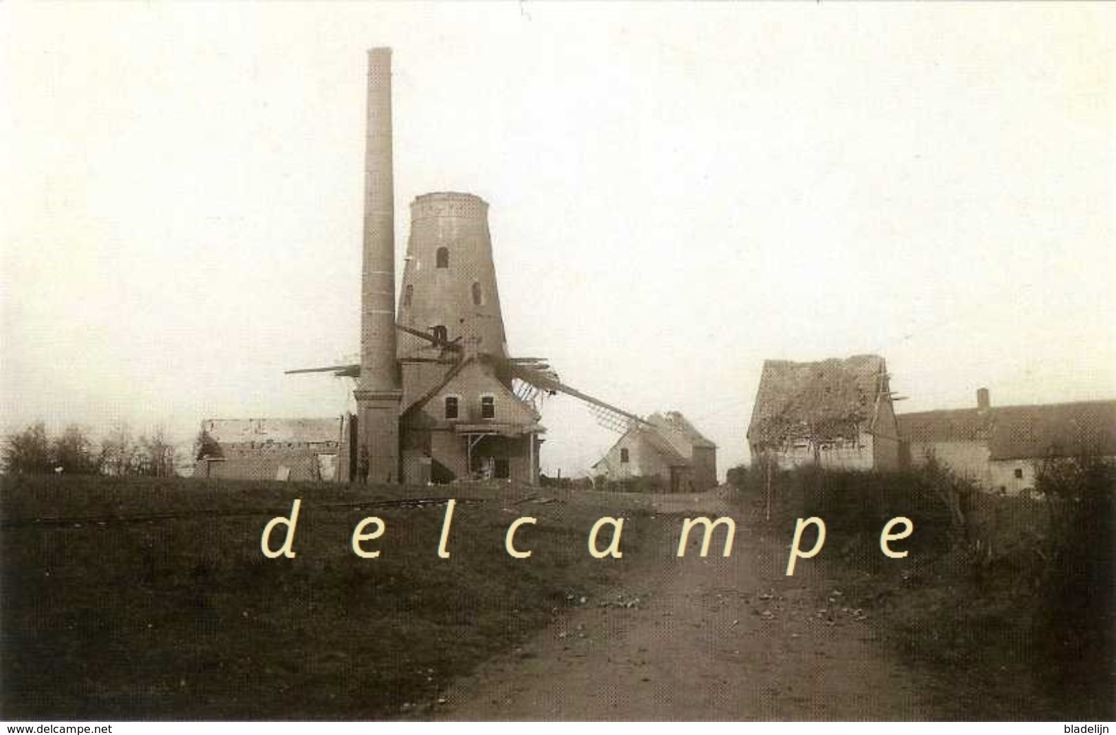 KLERKEN - Houthulst (W.-Vl.) - Molen/moulin - Historische Opname Van Vancoillies Molen In 1914-1918 - Houthulst