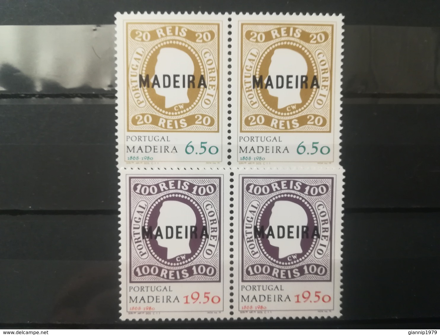 FRANCOBOLLI STAMPS PORTOGALLO PORTUGAL MADEIRA 1980 MNH** NUOVI SERIE COMPLETA ANNIVERSARIO FIRST MADEIRA STAMP - Madeira