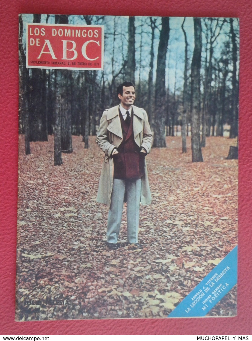 ESPAÑA ANTIGUA MAGAZINE REVISTA LOS DOMINGOS DE ABC 1971 SITGES, JULIO IGLESIAS...ETC CON PUBLICIDAD VARIADA ADVERTISING - [1] Bis 1980