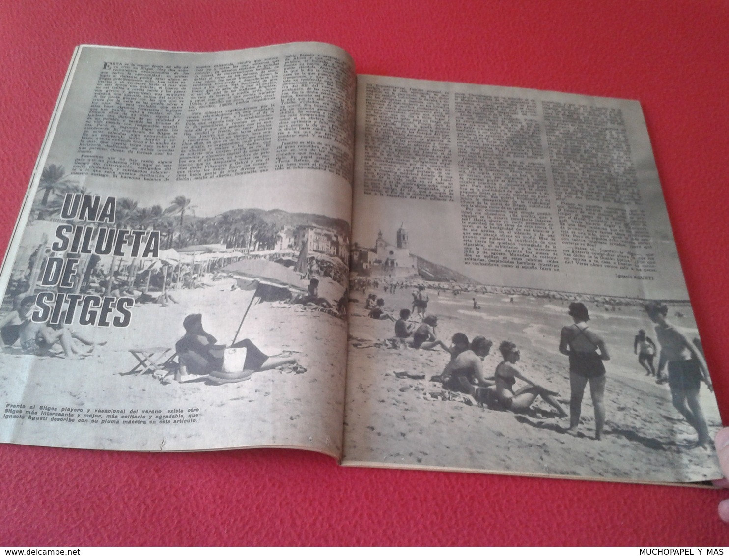 ESPAÑA ANTIGUA MAGAZINE REVISTA LOS DOMINGOS DE ABC 1971 SITGES, JULIO IGLESIAS...ETC CON PUBLICIDAD VARIADA ADVERTISING