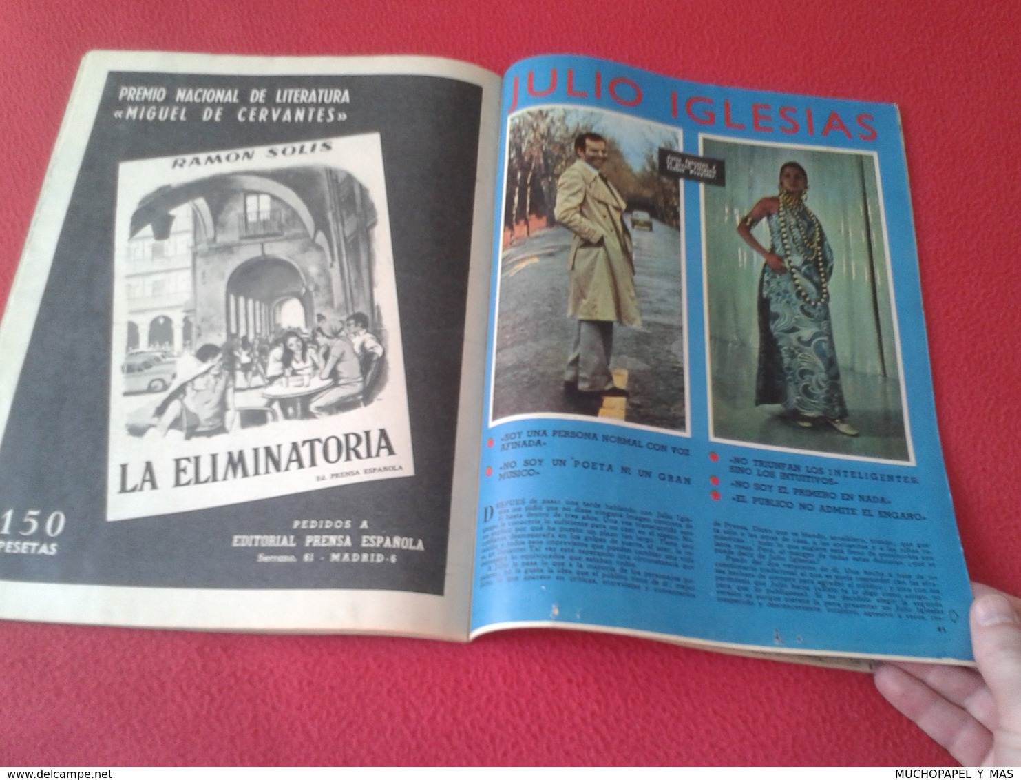 ESPAÑA ANTIGUA MAGAZINE REVISTA LOS DOMINGOS DE ABC 1971 SITGES, JULIO IGLESIAS...ETC CON PUBLICIDAD VARIADA ADVERTISING