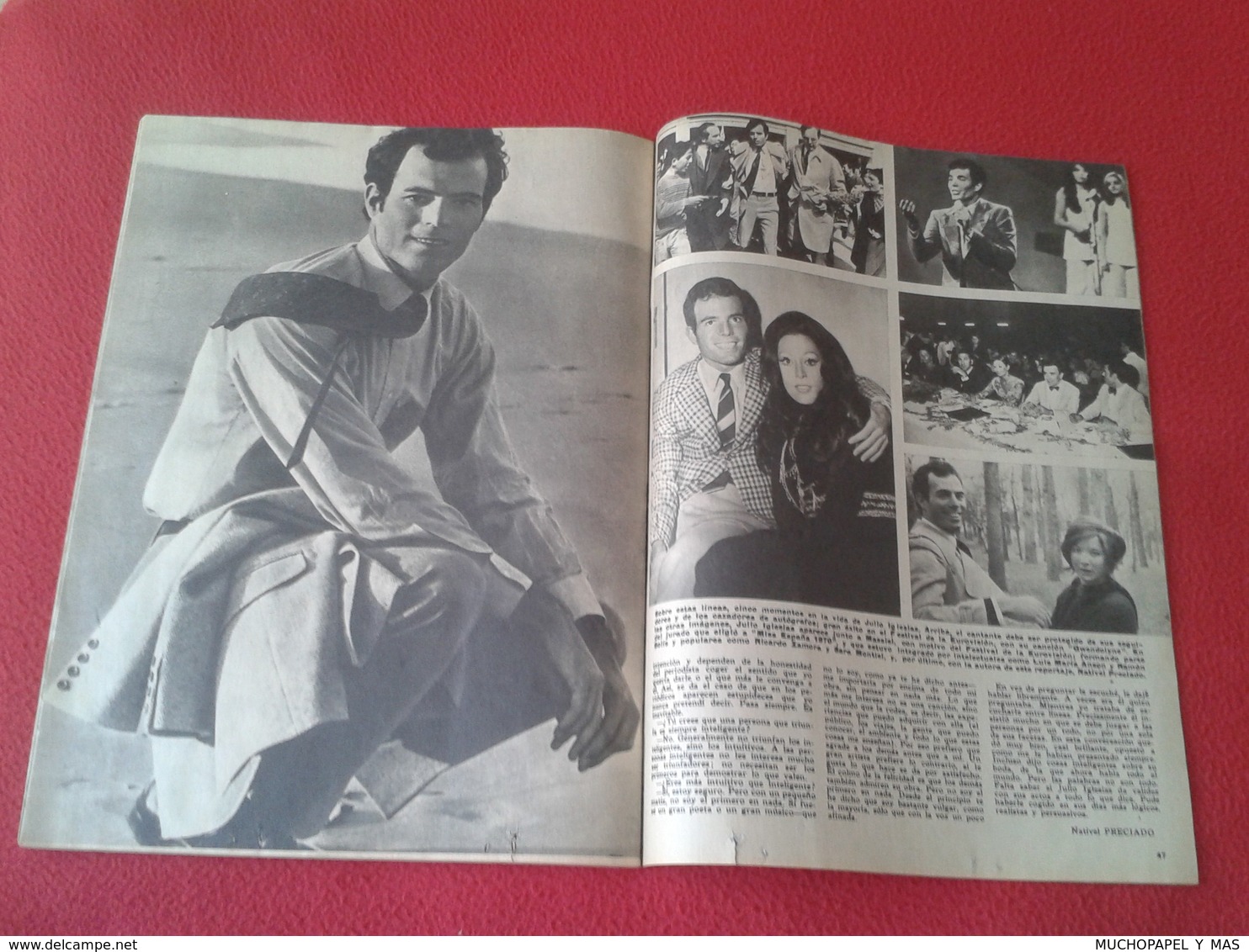 ESPAÑA ANTIGUA MAGAZINE REVISTA LOS DOMINGOS DE ABC 1971 SITGES, JULIO IGLESIAS...ETC CON PUBLICIDAD VARIADA ADVERTISING