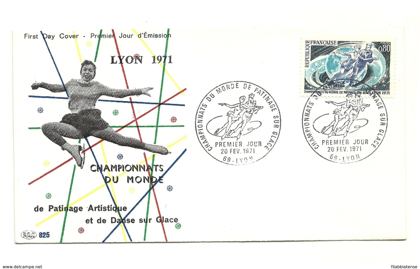 1971 - Francia 1665 Mondiali Di Pattinaggio FDC     14/35M - Figure Skating
