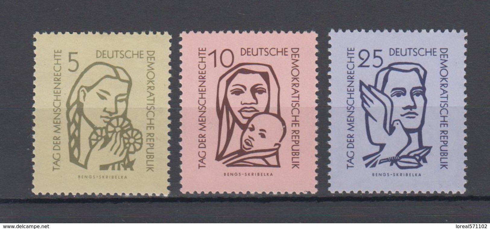 DDR  1956  Mich.Nr.548-50 ** Geprüft  BPP - Ungebraucht