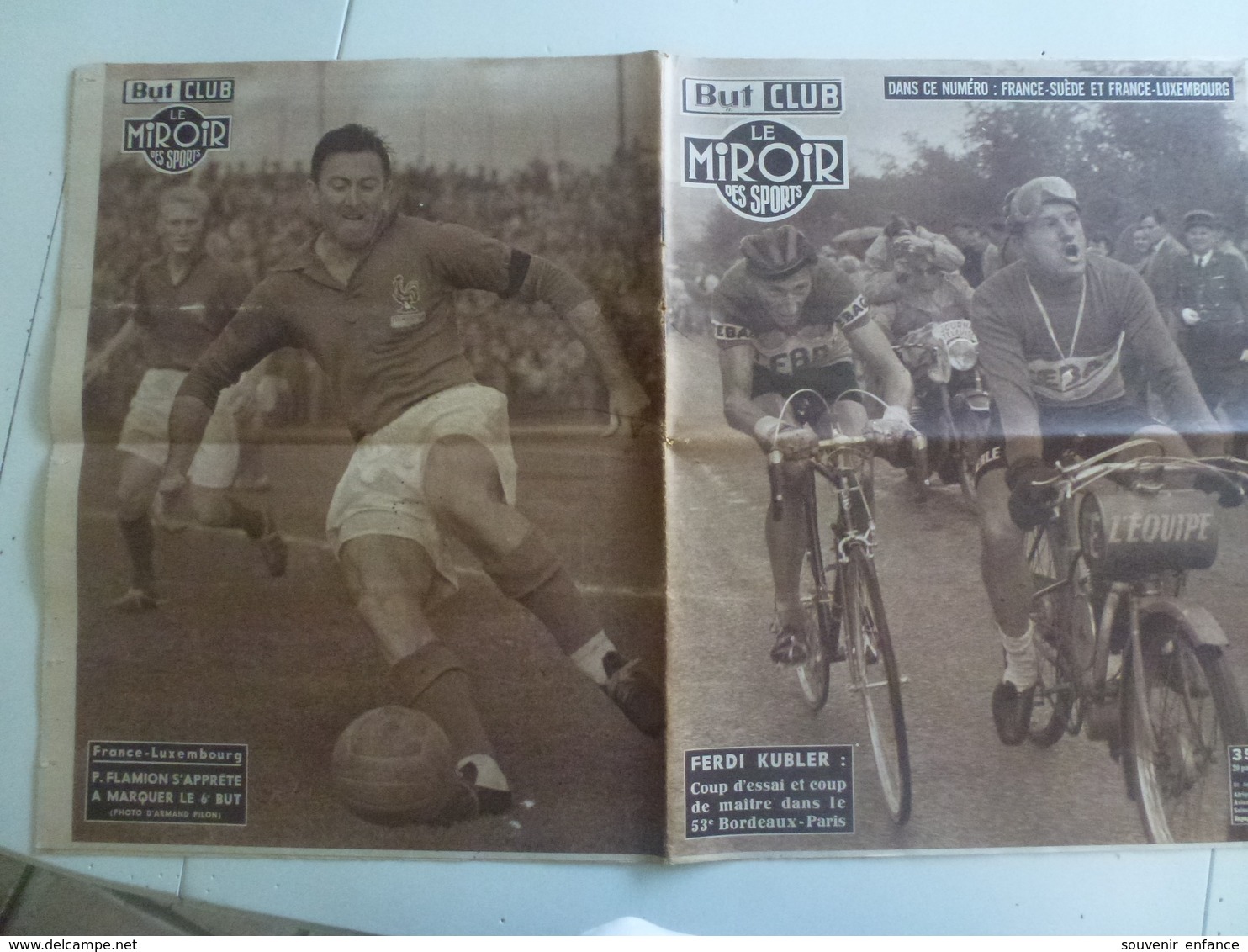 Miroir Des Sports 21 Septembre  1953 Kubler Cyclisme 53 E Bordeaux Paris  Football France Suède Luxembourg - Sport