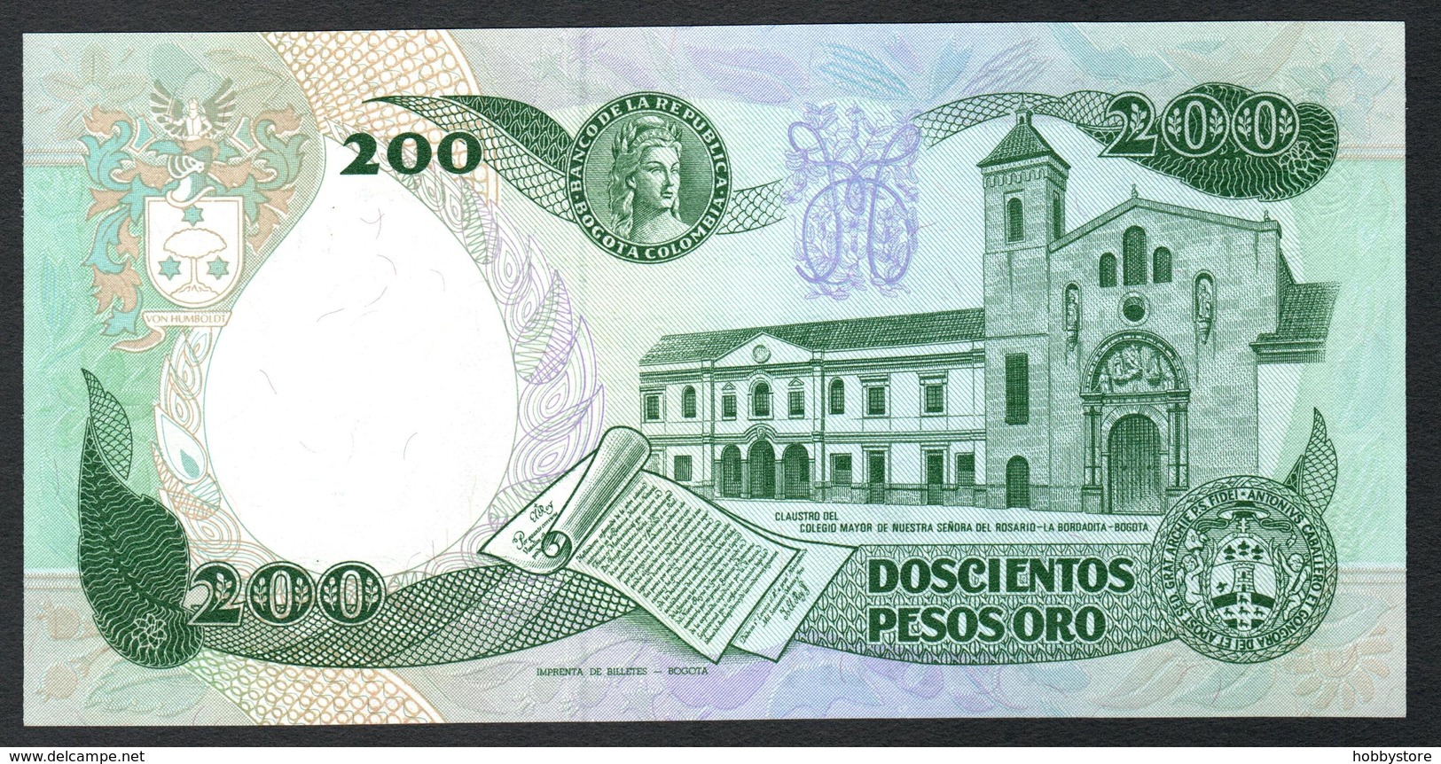 Colombia 200 Pesos 1991 UNC - Colombia