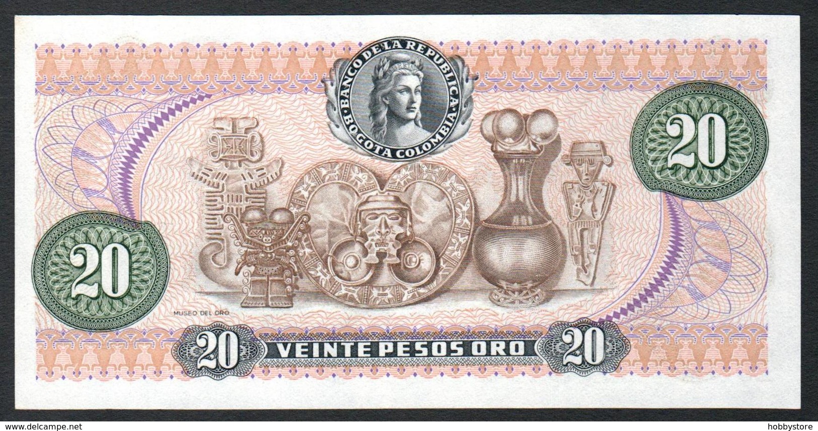 Colombia 20 Pesos 1982 AUNC/UNC - Colombia