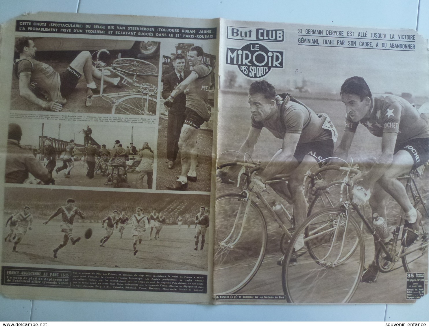Miroir Des Sports 13 Avril 1958 Cyclisme Paris Roubaix Arras Football - Sport