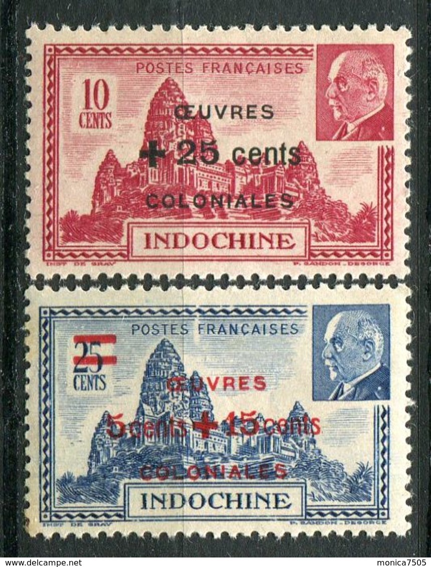 INDOCHINE (  POSTE )  Y&T  N°  294/295  TIMBRES  NEUFS  SANS  TRACE  DE  CHARNIERE . - Neufs