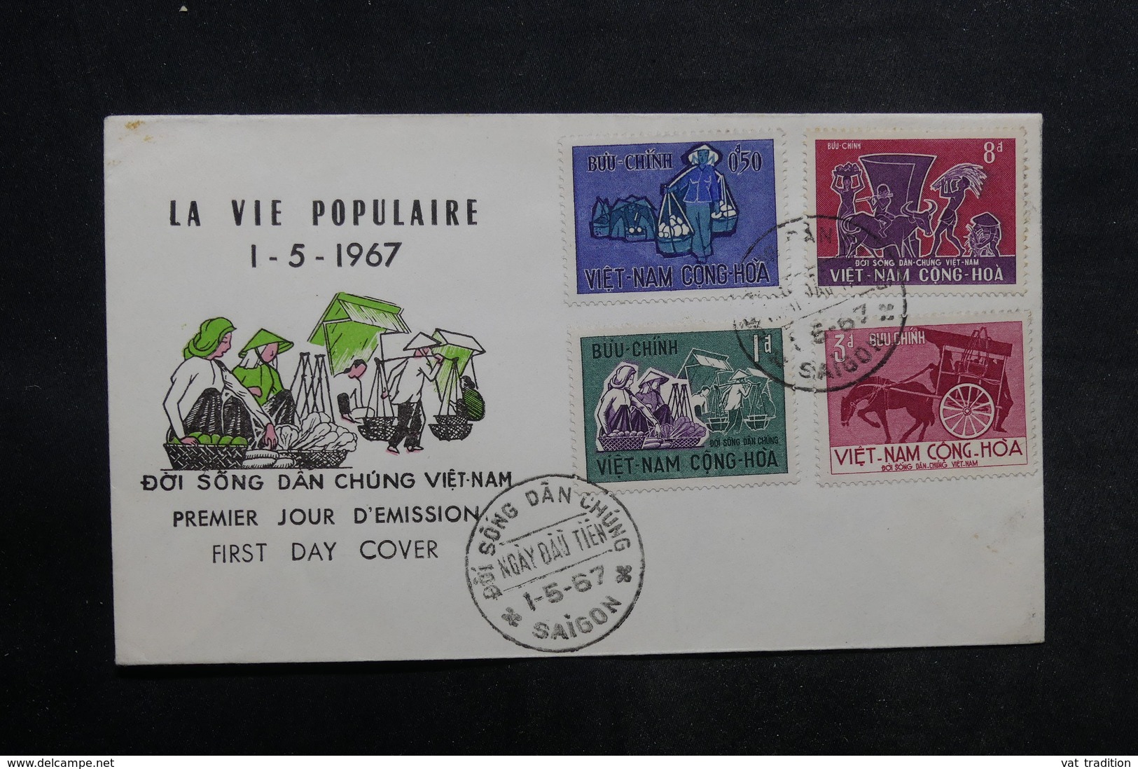 VIÊT-NAM - Enveloppe FDC En 1967 - Vie Populaire - L 33489 - Viêt-Nam