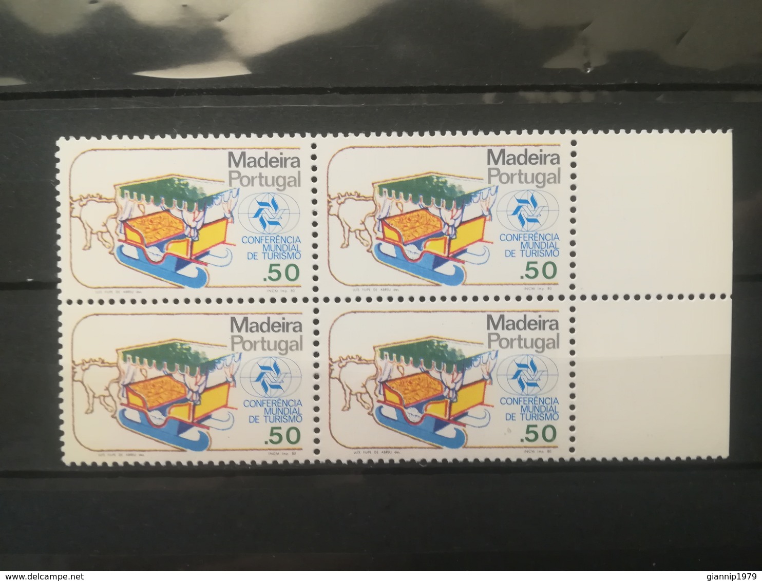 FRANCOBOLLI STAMPS PORTOGALLO PORTUGAL MADEIRA 1980 MNH** NUOVI SERIE CONFERENZA PER TURISMO MANILA QUARTINA - Madeira