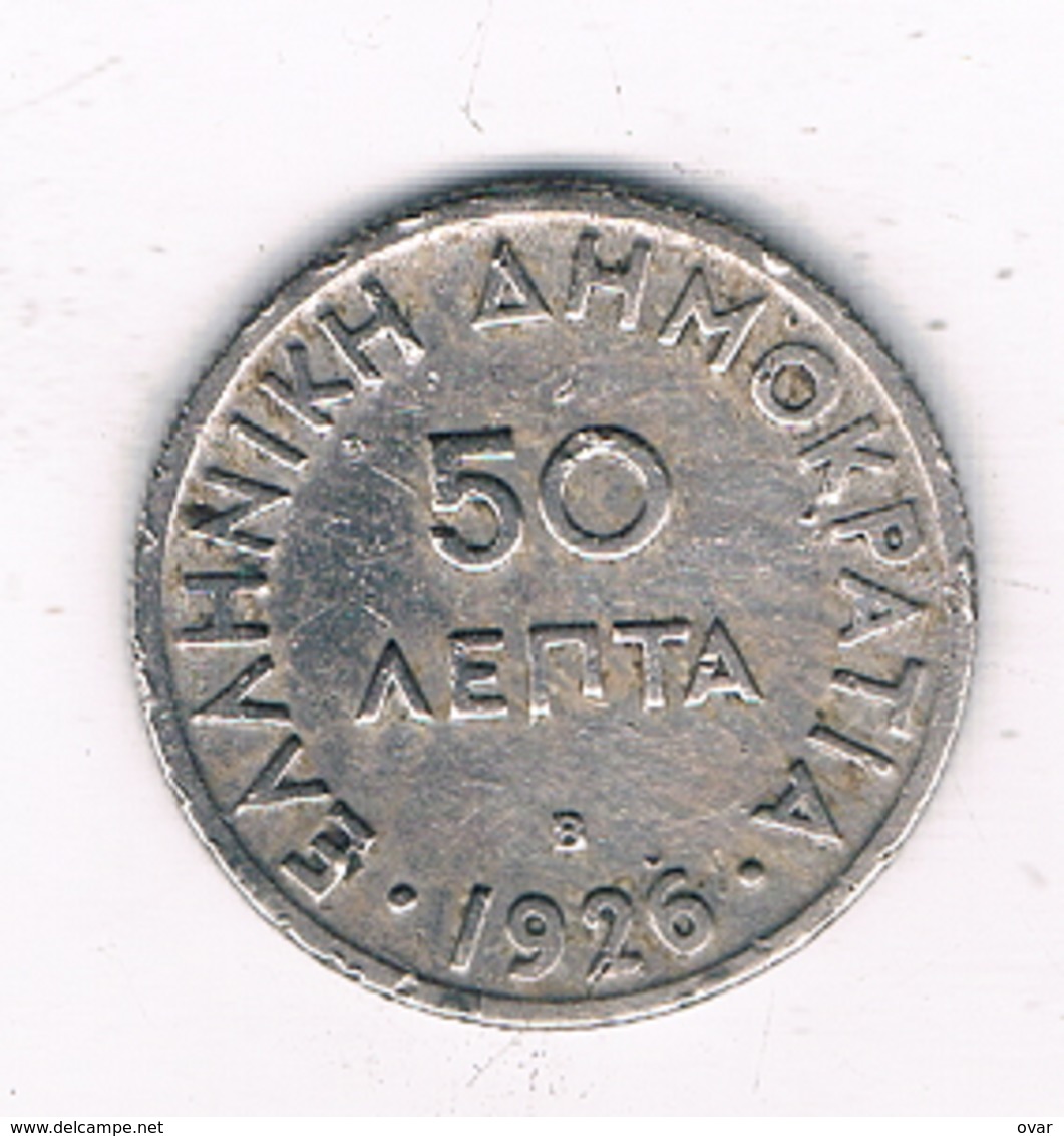 50 LEPTA 1926  B  GRIEKENLAND /5021// - Grèce