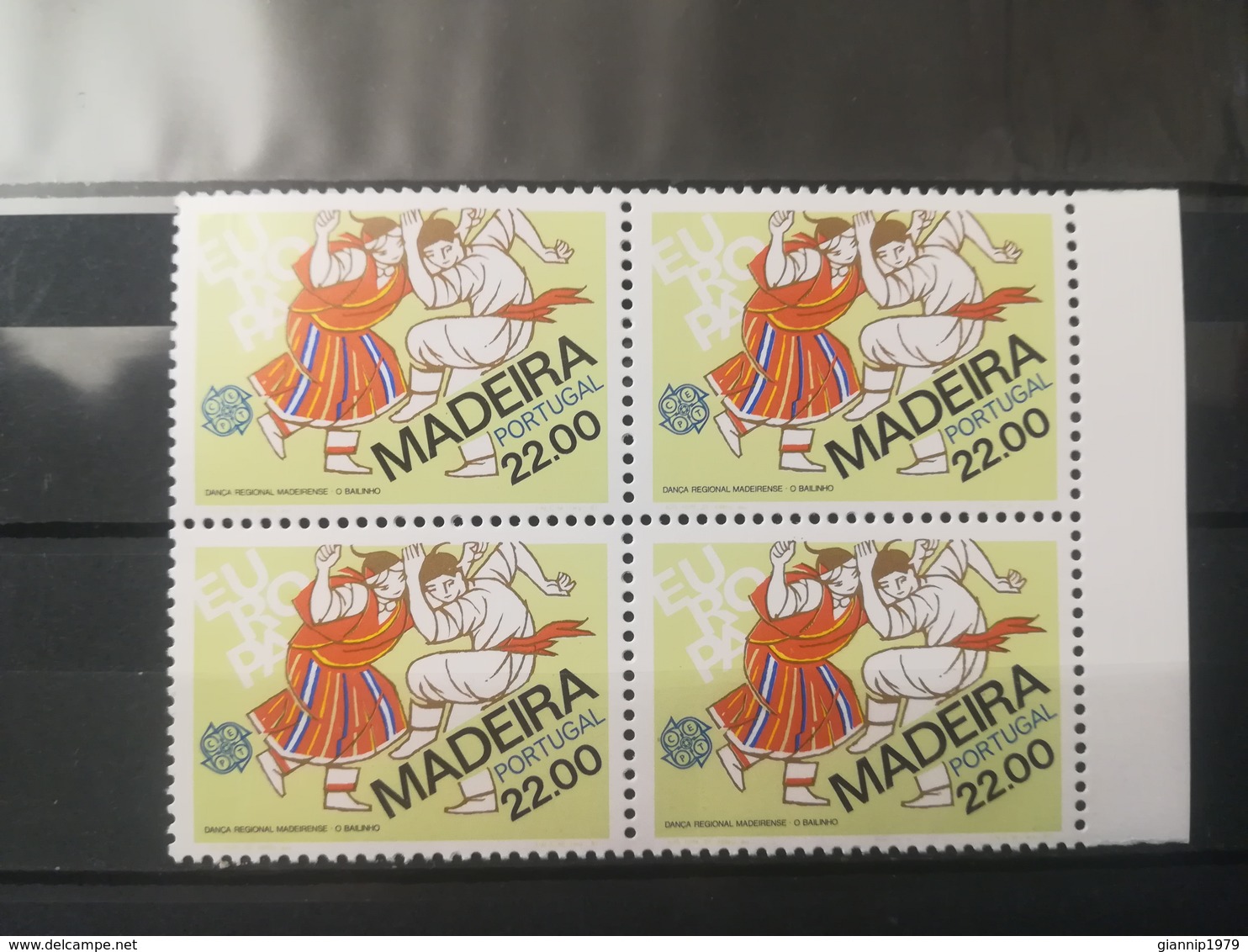 FRANCOBOLLI STAMPS PORTOGALLO PORTUGAL MADEIRA 1981 MNH** NUOVI EUROPA FOLKLORE QUARTINA - Madeira