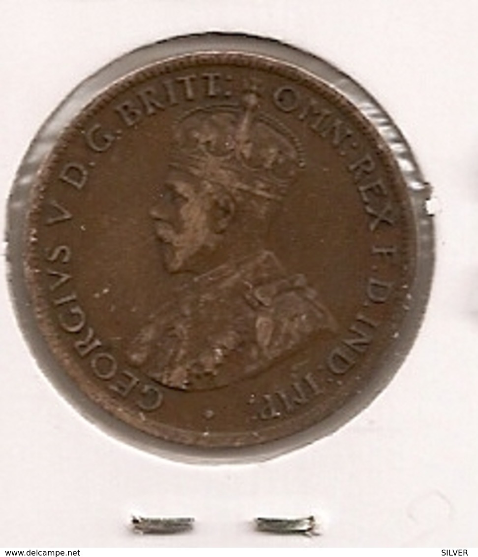 AUSTRALIA AUSTRALIE АВСТРАЛИЯ  HALF PENNY 1919  154 - ½ Penny