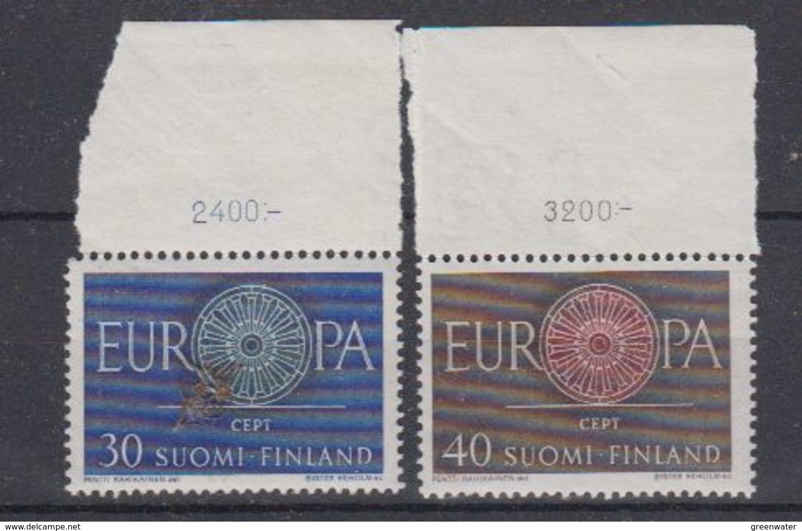 Europa Cept 1960 Finland 2v (+margin) ** Mnh (43292) - 1960