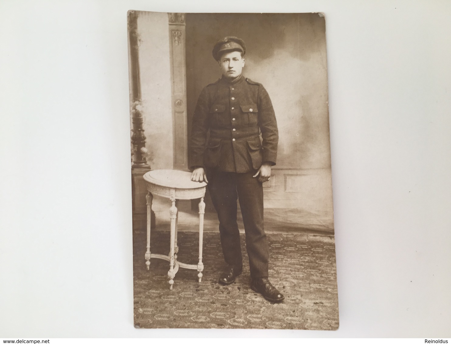 Foto AK Soldat België Belge Soldier Soldaat Militair Uniform Regiment 13 - Guerre 1914-18