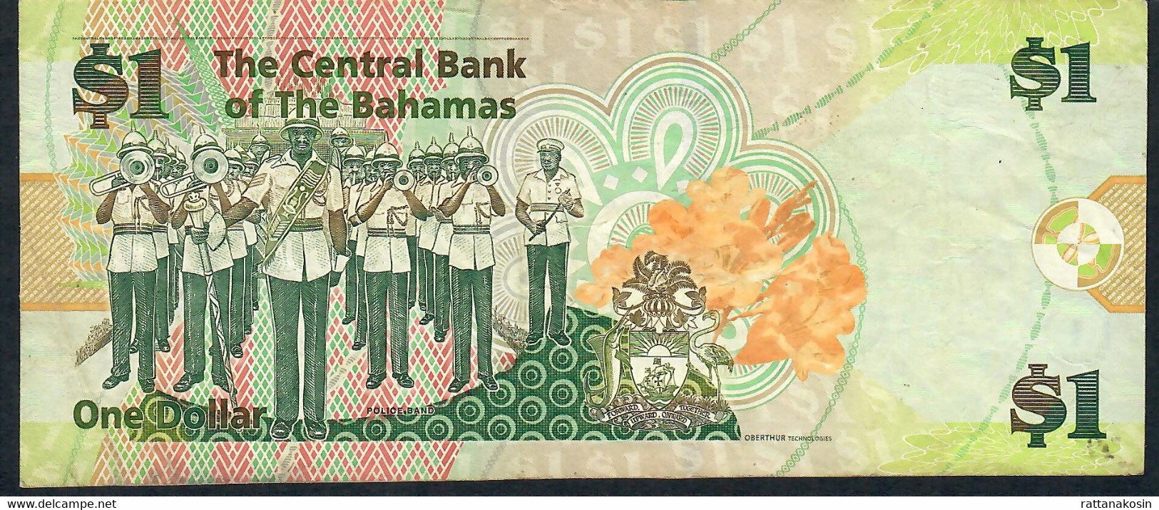 BAHAMAS P71 1 DOLLAR 2008 #AA    VF - Bahamas