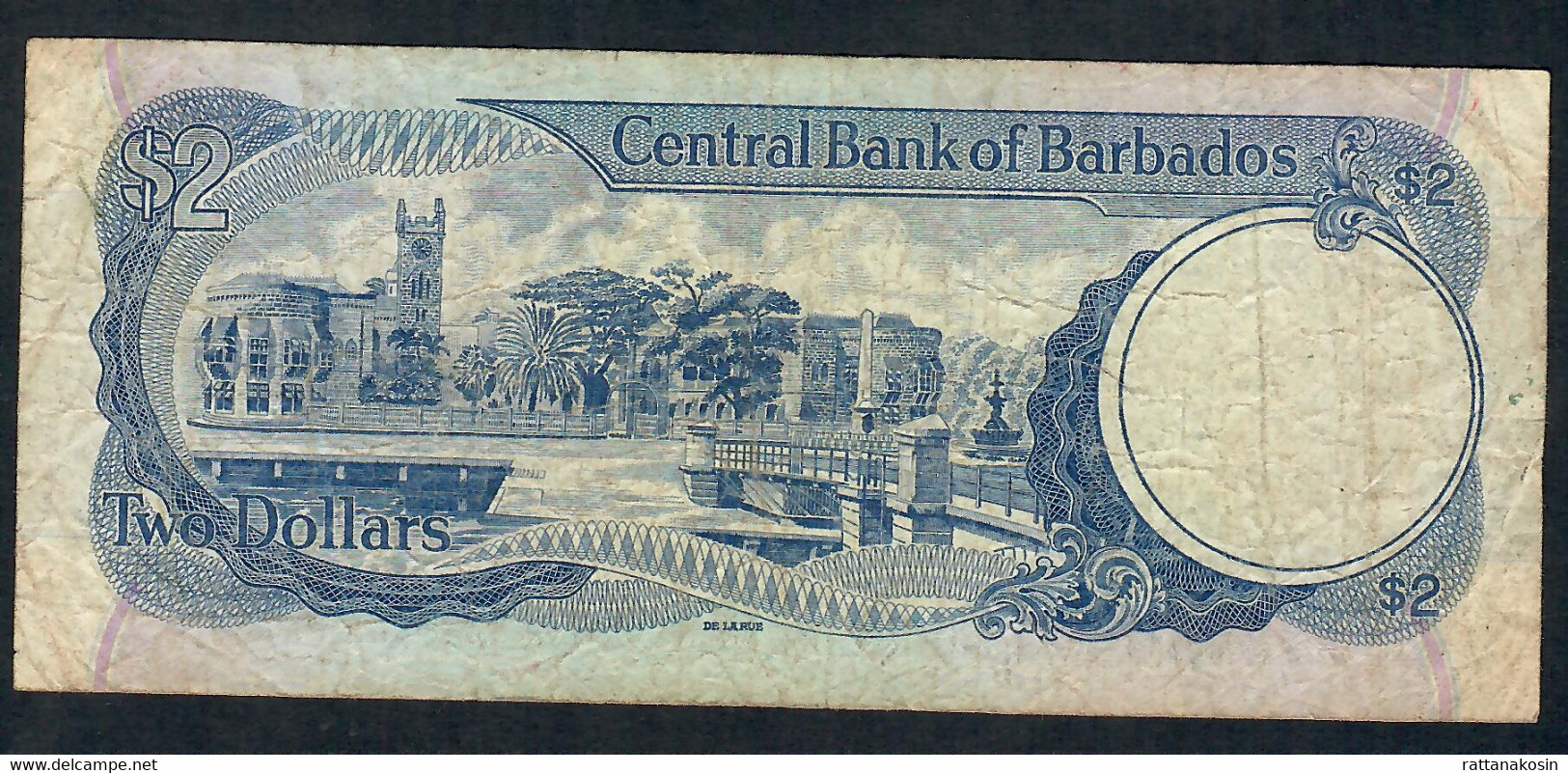 BARBADOS P30 2 DOLLARS 2000 #H3  Signature 1      AVF - Barbados (Barbuda)