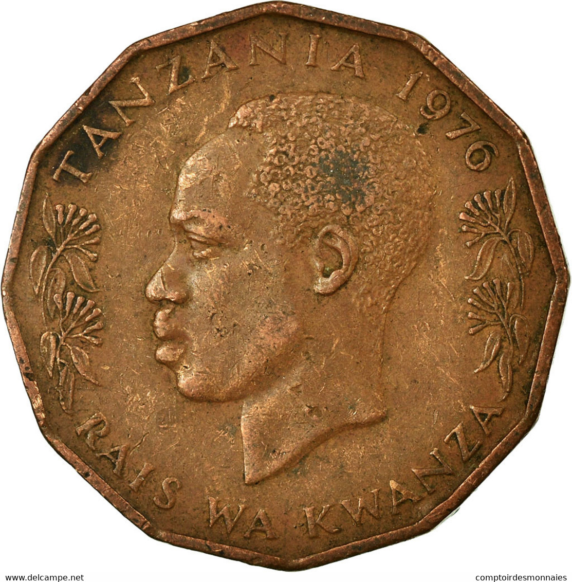 Monnaie, Tanzania, 5 Senti, 1976, TB+, Bronze, KM:1 - Tanzania