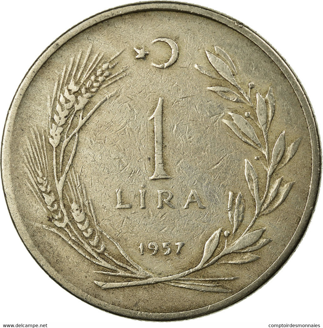 Monnaie, Turquie, Lira, 1957, TB+, Copper-nickel, KM:889 - Turquie