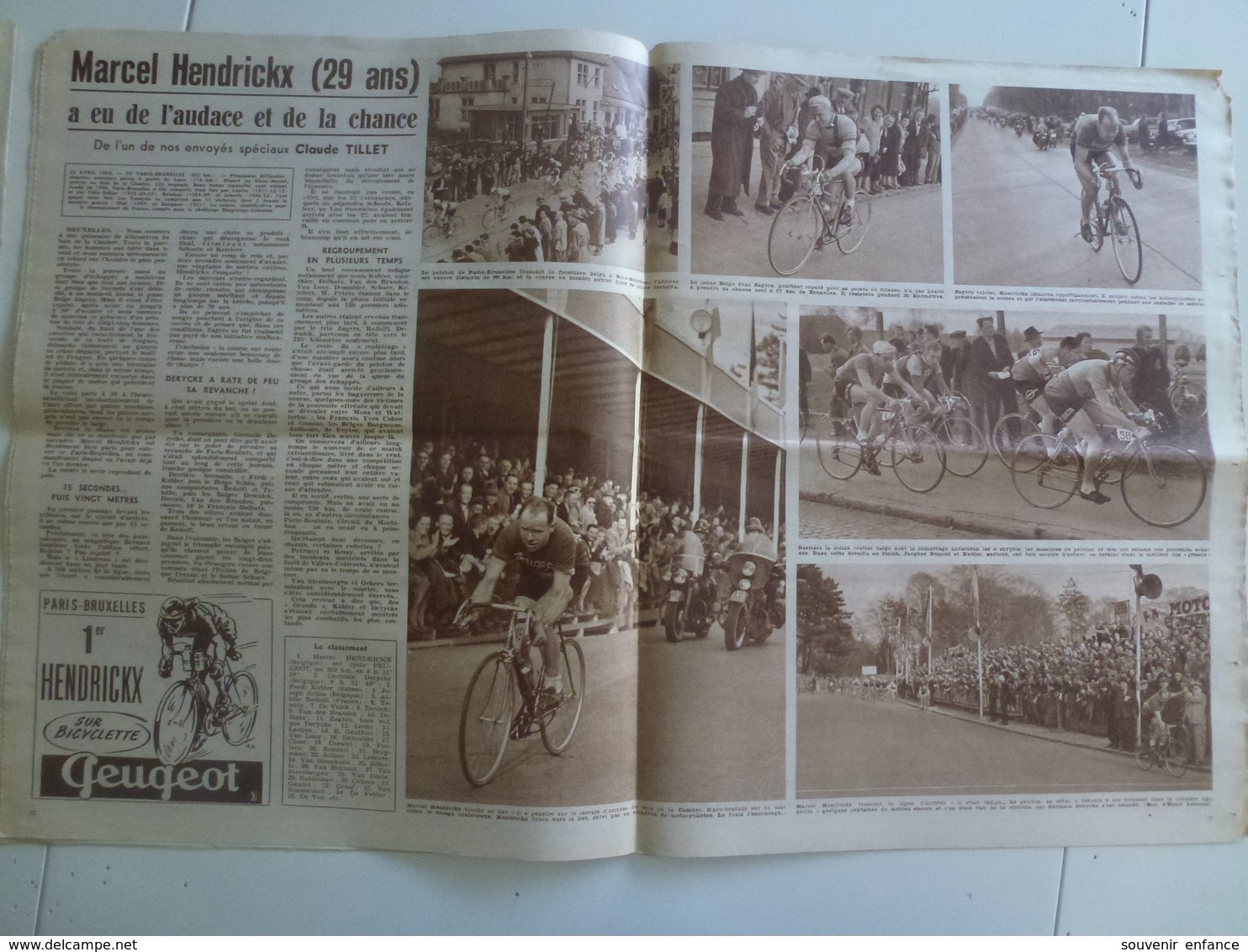 Miroir Des Sports 26 Avril 1954 Football Coupe De France Marseille Nice Cyclisme Bruxelles - Sport