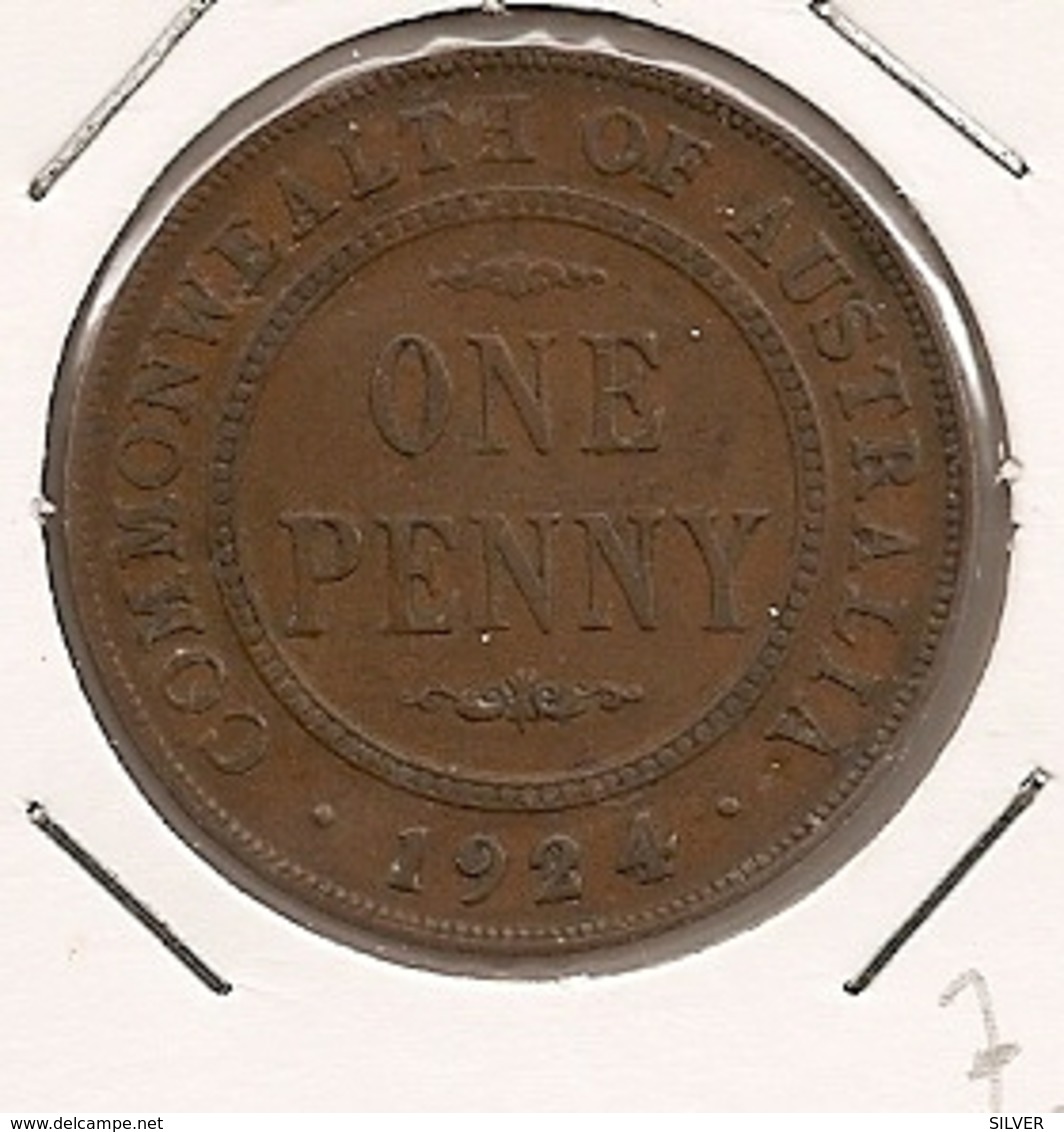 AUSTRALIA AUSTRALIE АВСТРАЛИЯ  PENNY  1924 166 - Penny