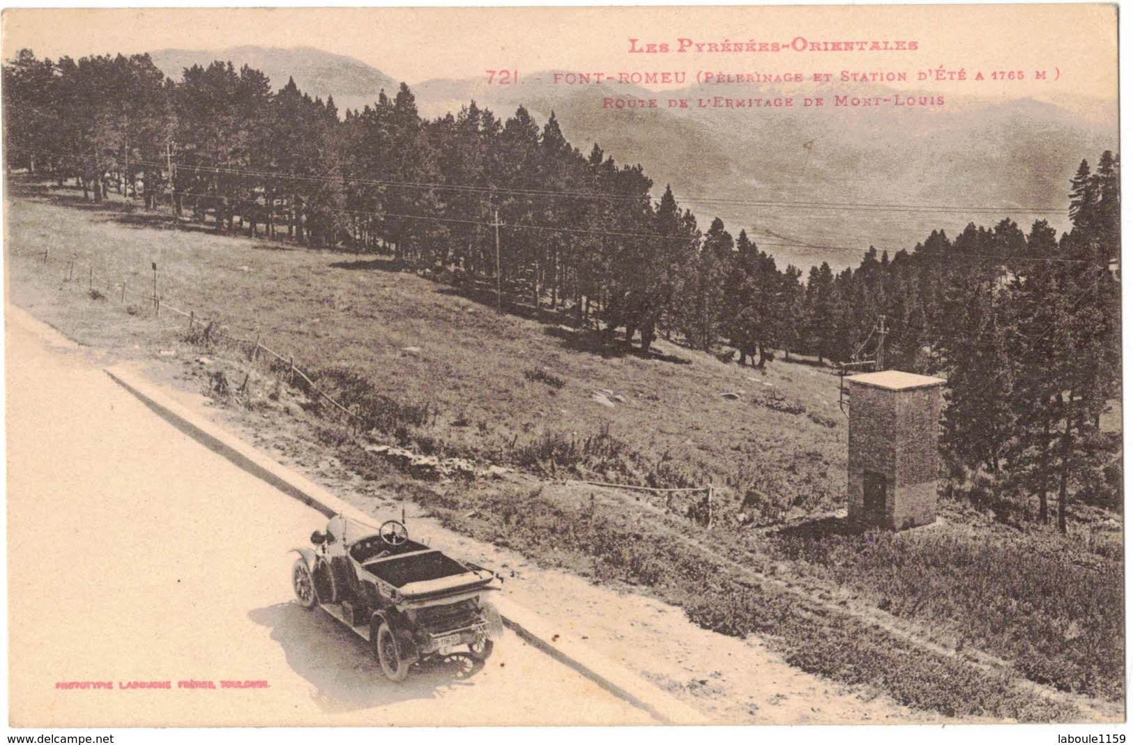 PYRENEES ORIENTALES  : FONT ROMEU PELERINAGE ET STATION D'ETE ROUTE DE L'ERMITAGE DE MONT LOUIS - Autres & Non Classés