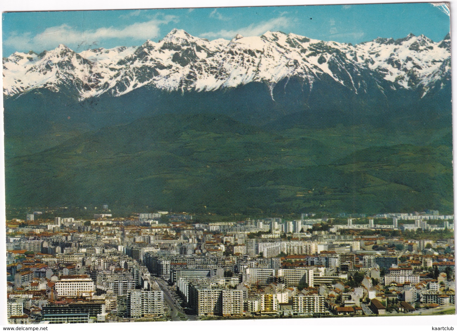 Grenoble - Vue Générale Et Chaine De Belledonne - ( 38, France) - Grenoble