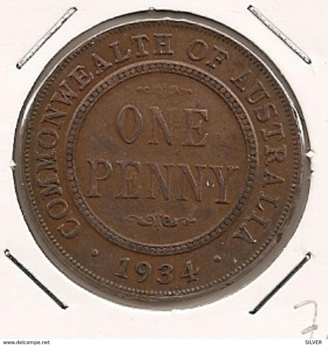 AUSTRALIA AUSTRALIE АВСТРАЛИЯ  PENNY  1934 172 - Penny