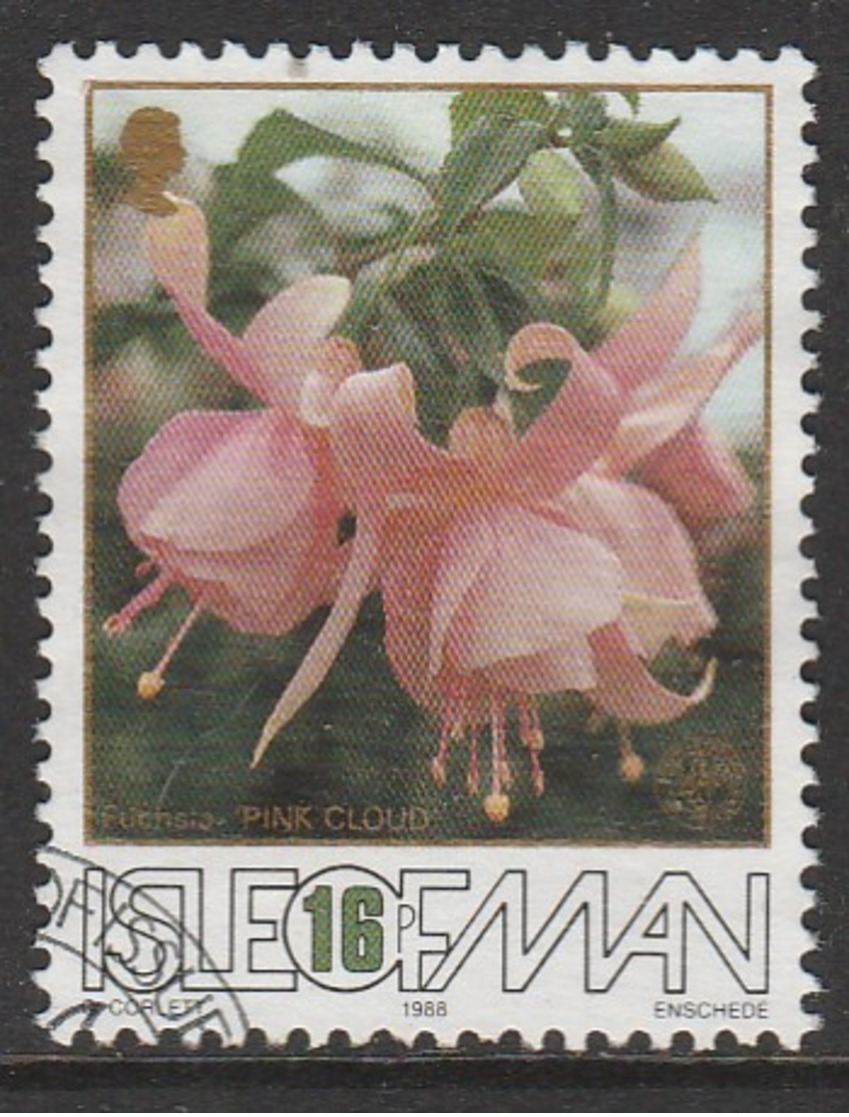 Isle Of Man 1988 The 50th Anniversary Of The Fuchsia - Association 16 P Multicoloured SW 371 O Used - Isle Of Man