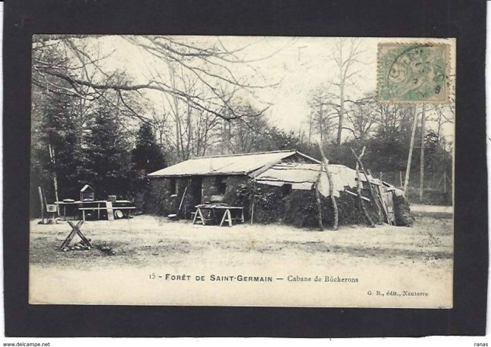 CPA Yvelines 78 Forêt De Saint Germain Circulé Charbonniers Bucherons Métier Du Bois - St. Germain En Laye