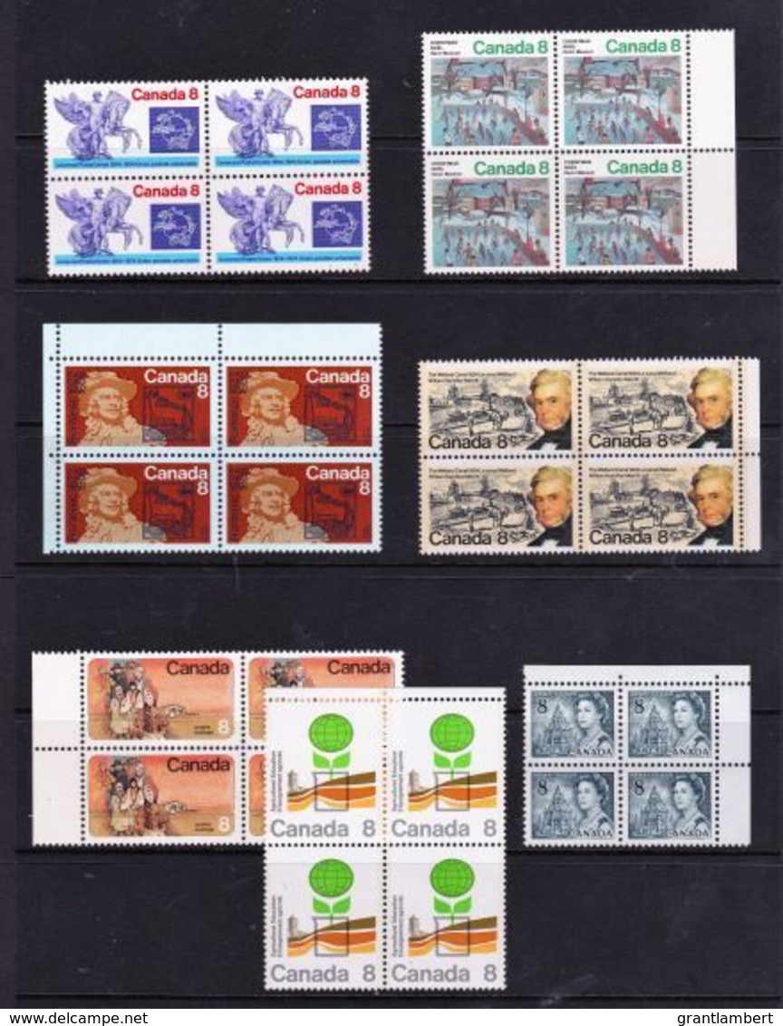 Canada 1970s 8c Era Blocks Of 4 MNH - 2 Scans - Unused Stamps