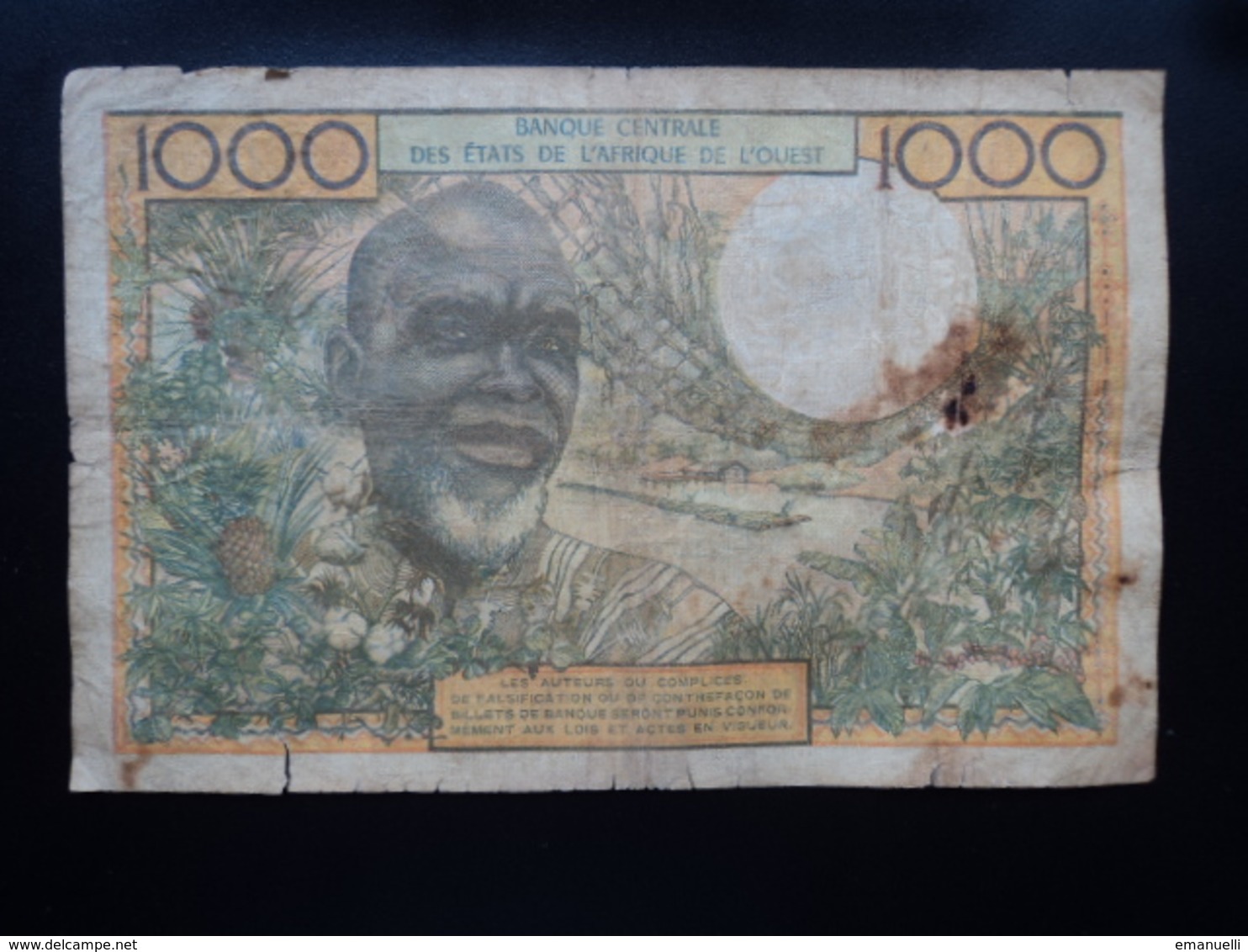 SÉNÉGAL : 1000 FRANCS   ND   Signature 7    P 703Ki     Presque TB à TB - Senegal