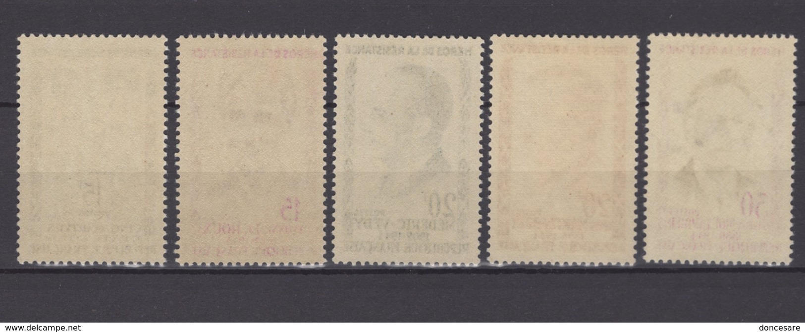 FRANCE 1959 -  SERIE Y.T. N° 1198 A 1202  - 5 TP NEUFS** - Ungebraucht