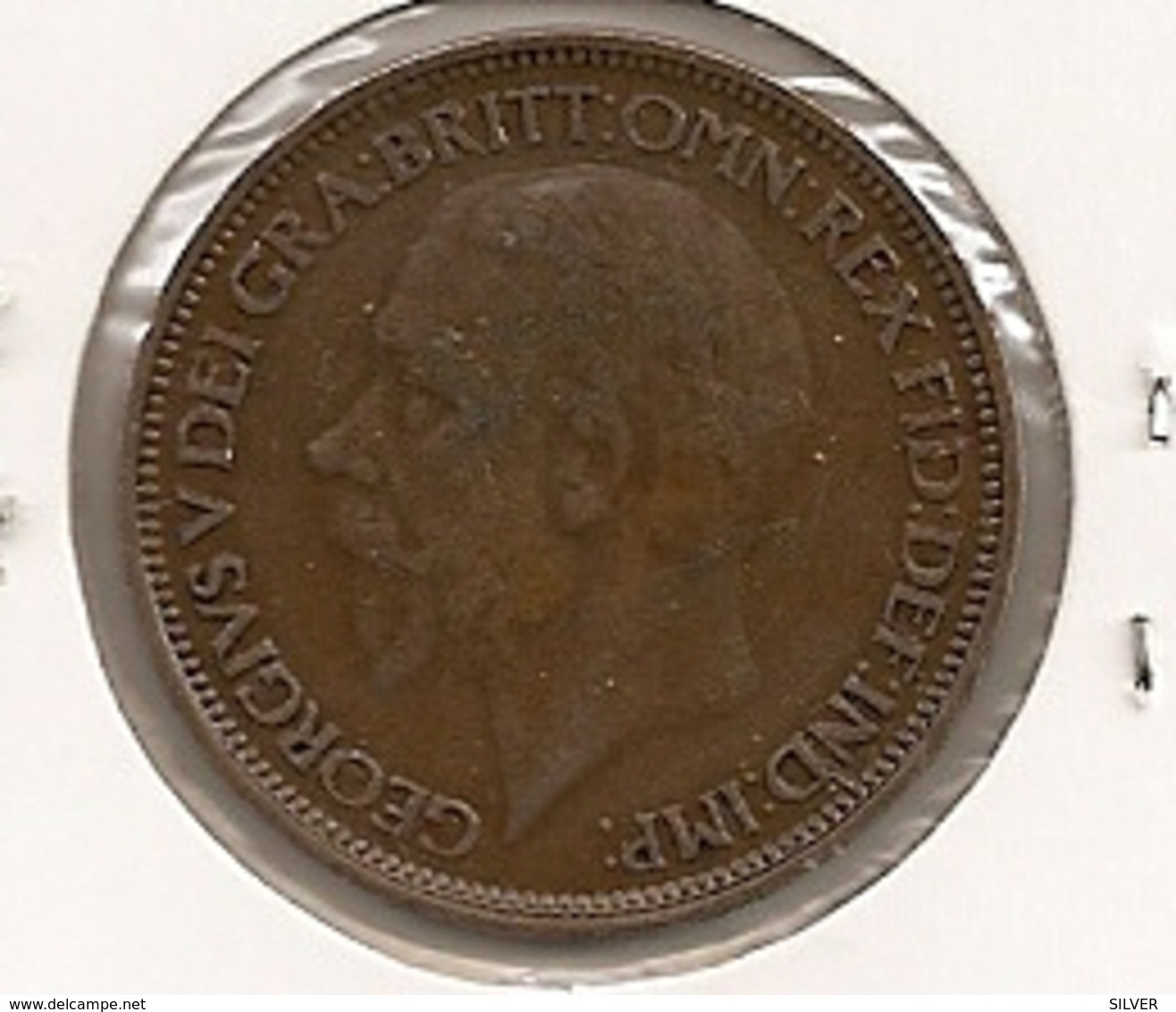 GREAT BRITAIN GRANDE BRETAGNE ENGLAND INGLATERRA 1/2 PENNY 1927 178 - C. 1/2 Penny