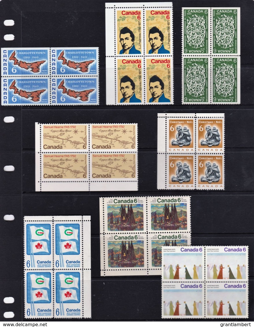 Canada 1969 - 6c Era Blocks Of 4 MNH - Unused Stamps