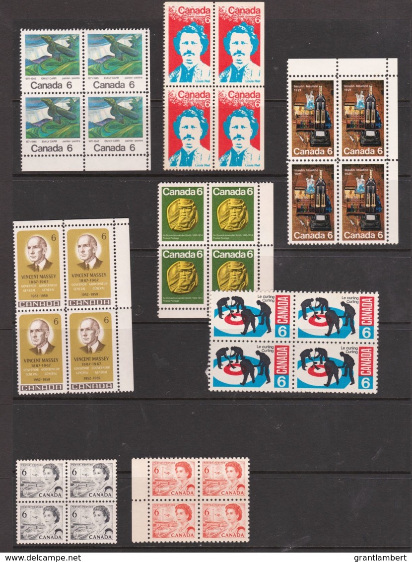 Canada 1969 - 6c Era Blocks Of 4 MNH - Nuevos