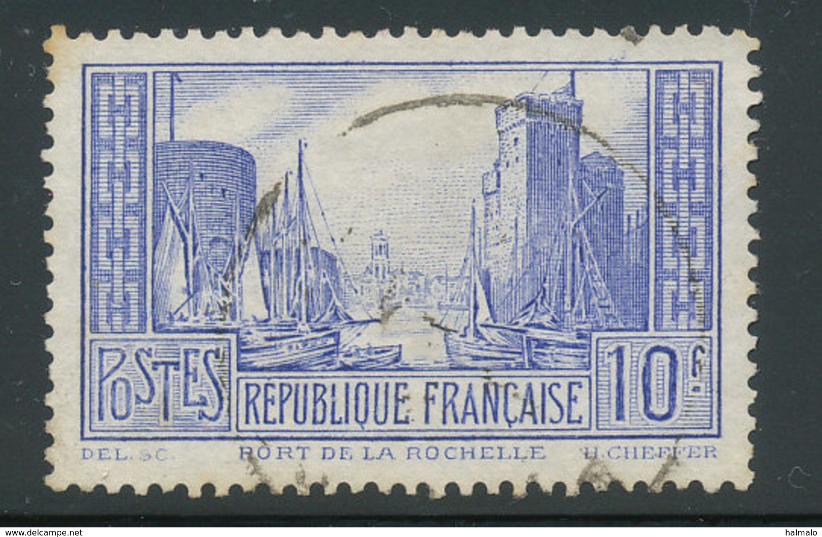 N° 261b - La Rochelle Type I (T-0051,50) - Used Stamps