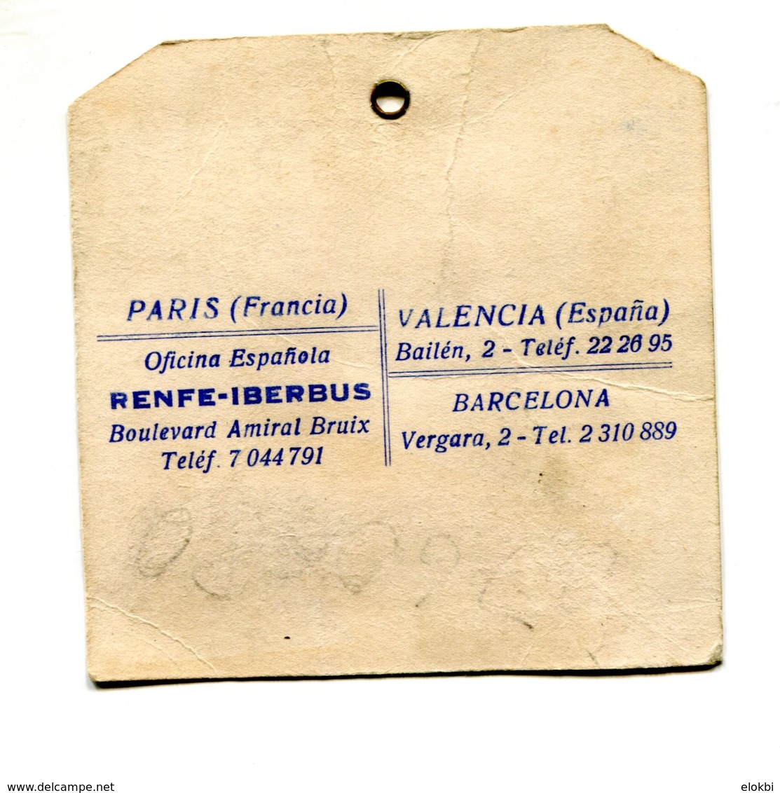 Ligne De Bus IBERBUS Valence-Barcelone-Paris - Vers 1970 - Europe