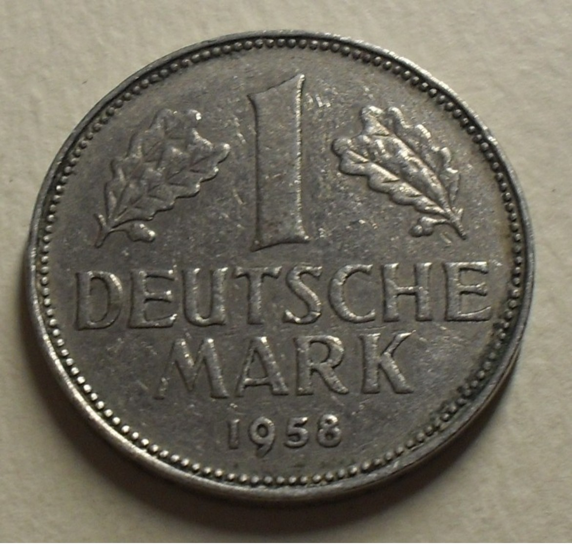 1958 - Allemagne - Germany - 1 MARK, (J) KM 110 - 1 Mark