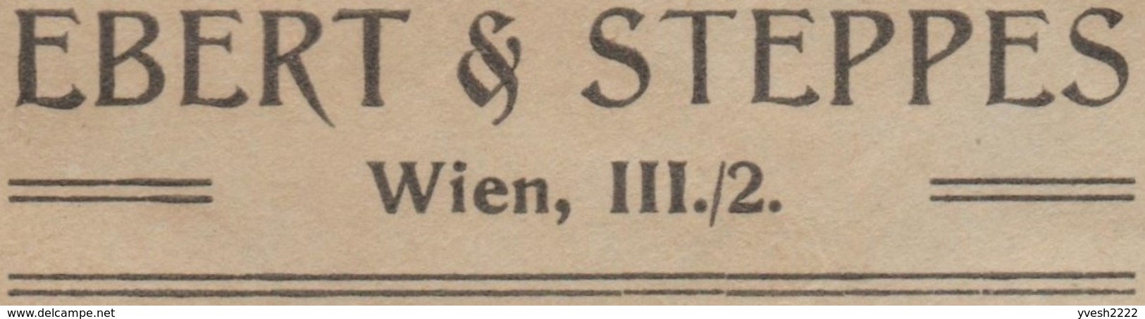 Autriche 1908. Entier Postal Publicitaire. Ebert & Steppes, Exploitation Du Quartz De Bohême - Minéraux