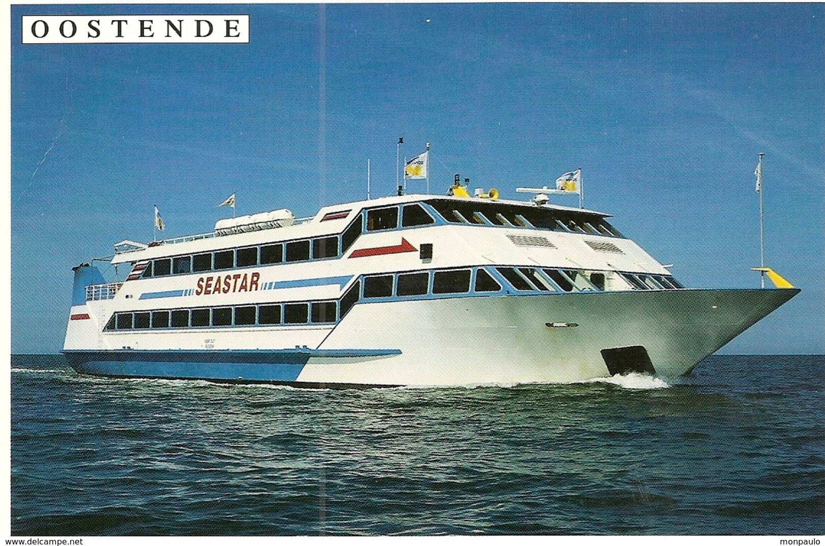 Transport. CPM. Bateaux. Seastar. Explorer La Côte Belge Entre Ostende Et Nieuport (foto Mike Louagie) - Ferries