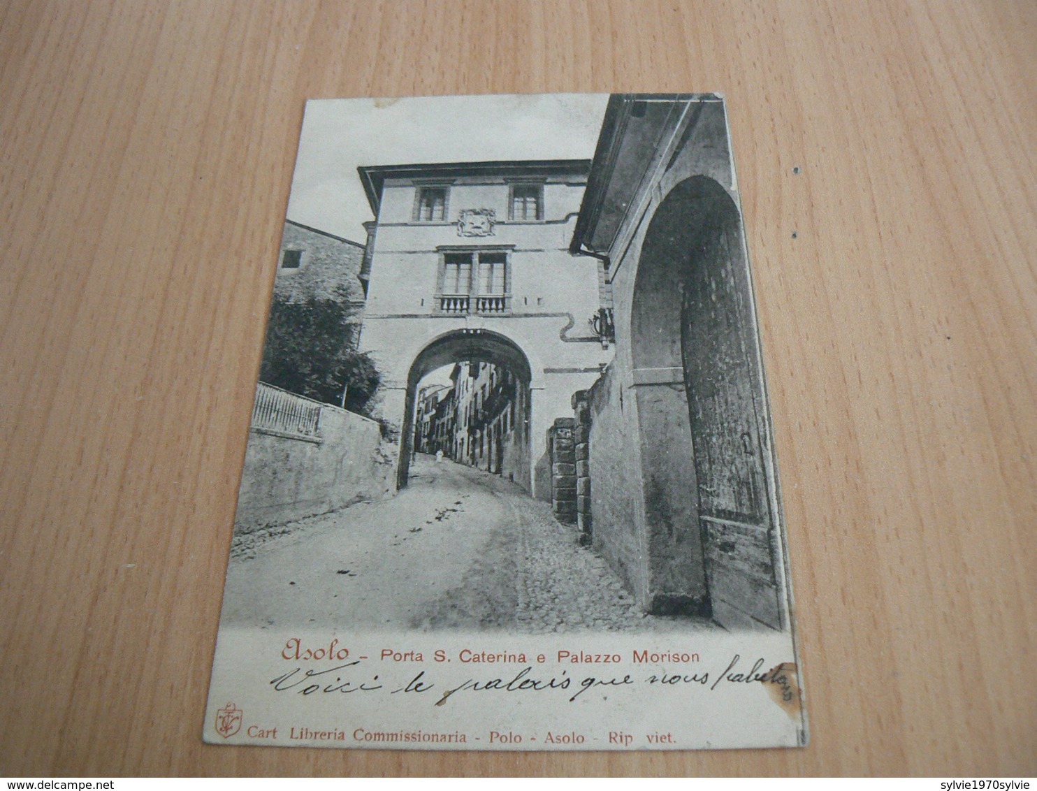 CARTE POSTALE ITALIE/ ASOLO PORTA S CATERINA PALAZZO MORISON    /      VOYAGEE 3 - Andere & Zonder Classificatie