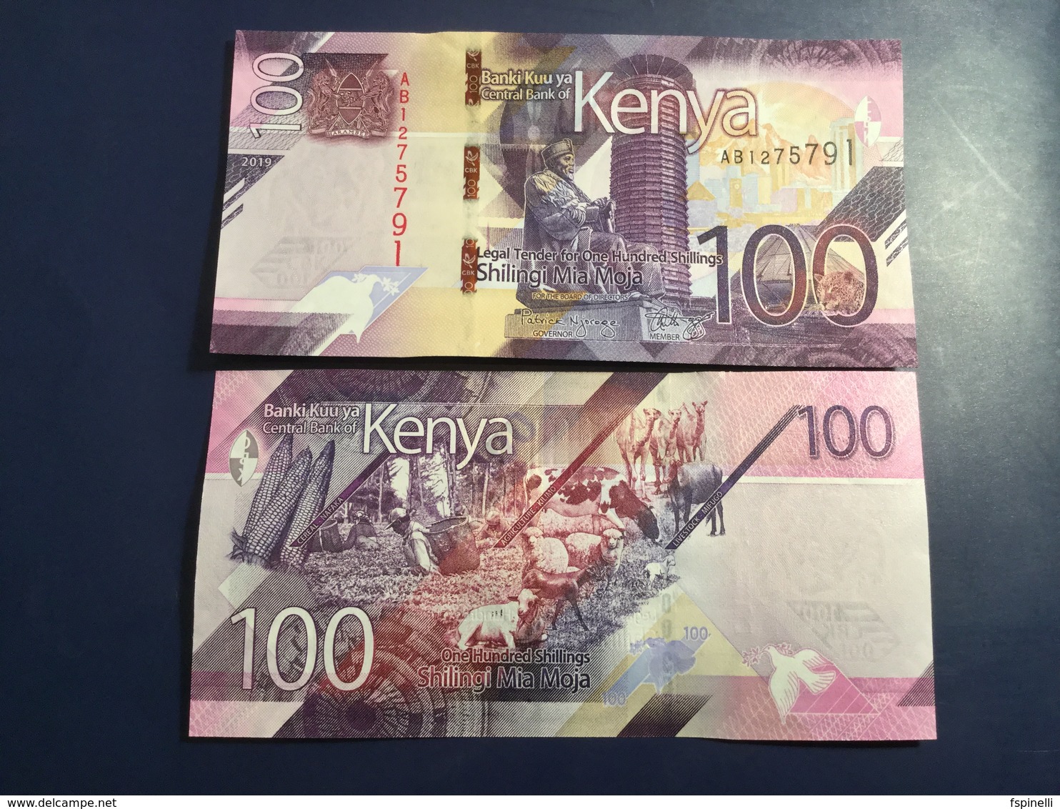 KENIA New 100 Shilings Just Issued. 2019.    Pnew.  UNC - Kenia