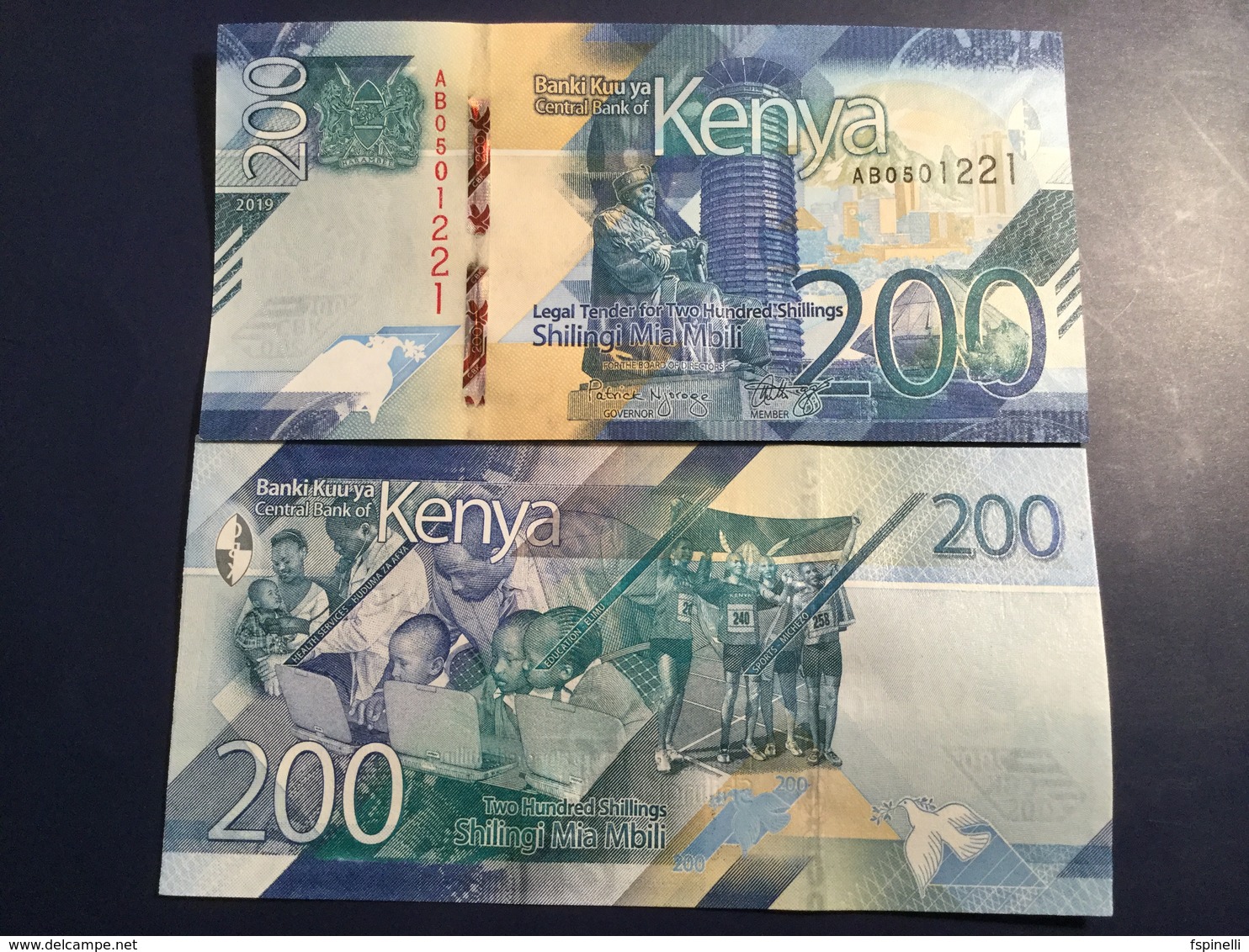 KENIA New 200 Shilings Just Issued. 2019.    Pnew.  UNC - Kenya