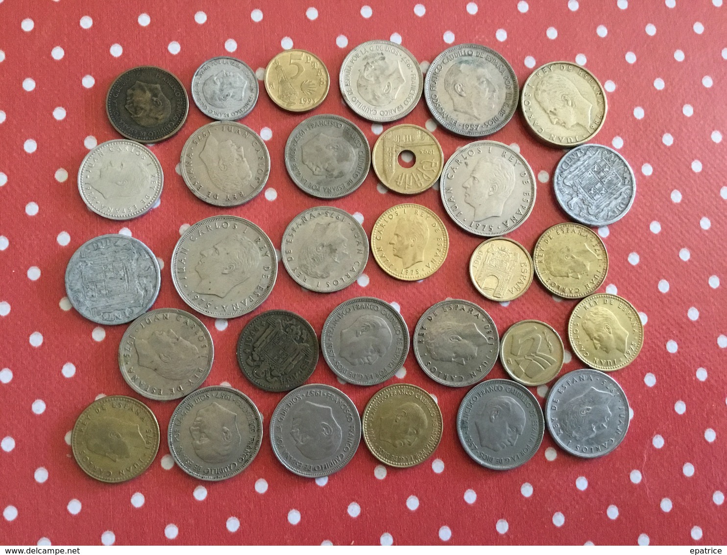 LOT DE 30 PIÈCES ESPAGNOLES - Kilowaar - Munten