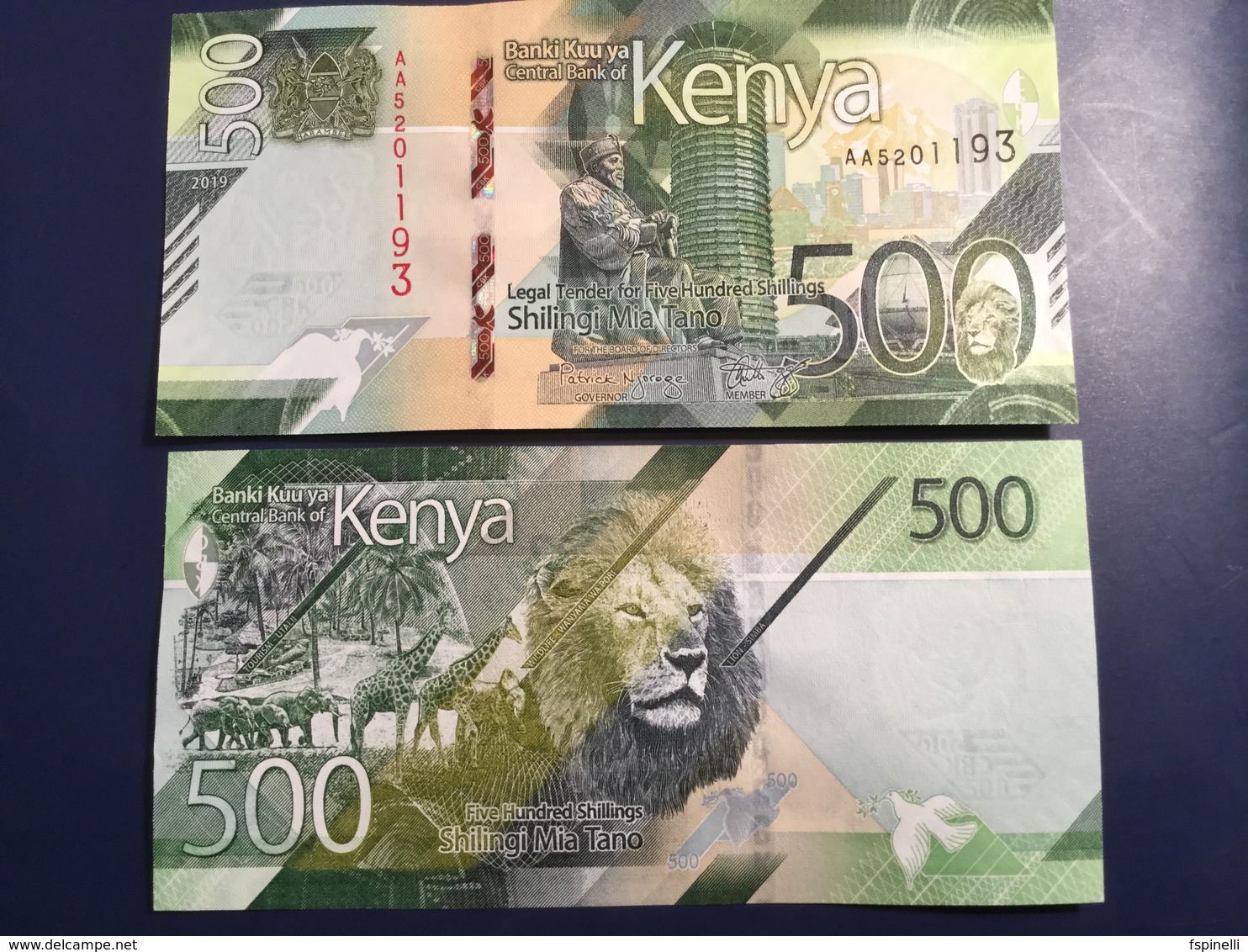 KENIA New 500 Shilings Just Issued. 2019.    Pnew.  UNC - Kenia