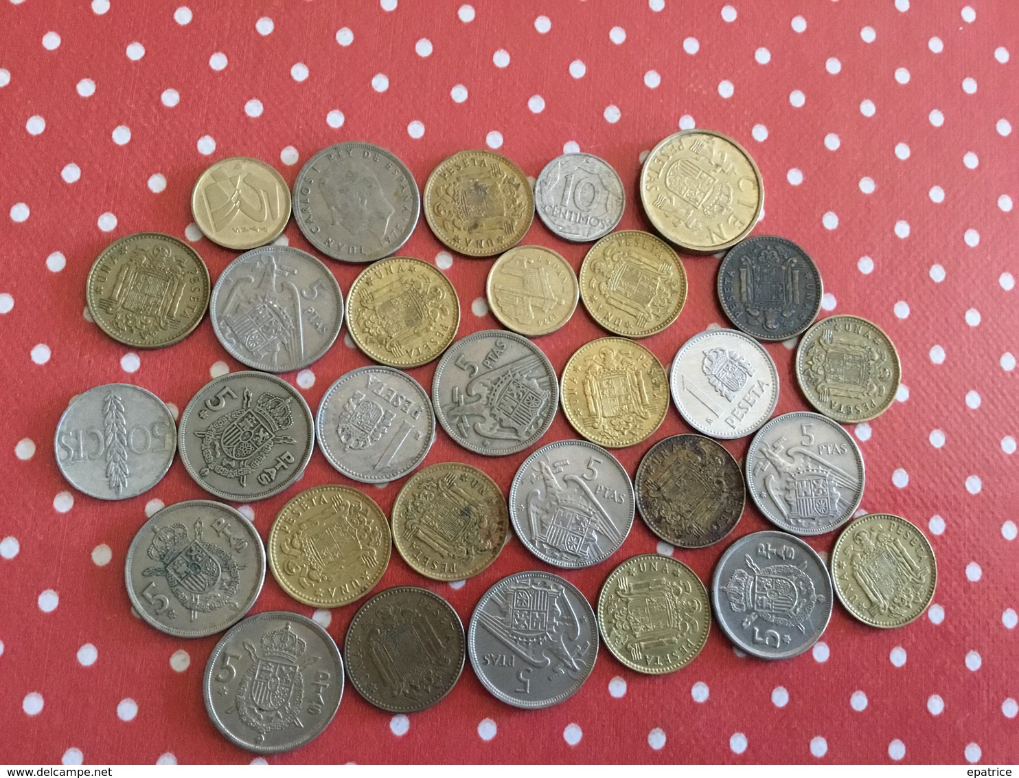 LOT DE 30 PIÈCES ESPAGNOLES - Vrac - Monnaies